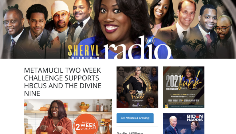 Sheryl Underwood Radio Website